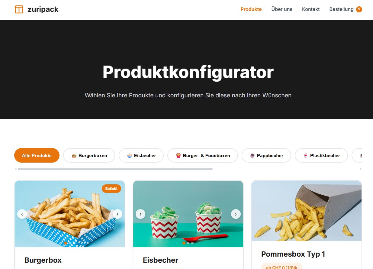 Webshop zuripack
